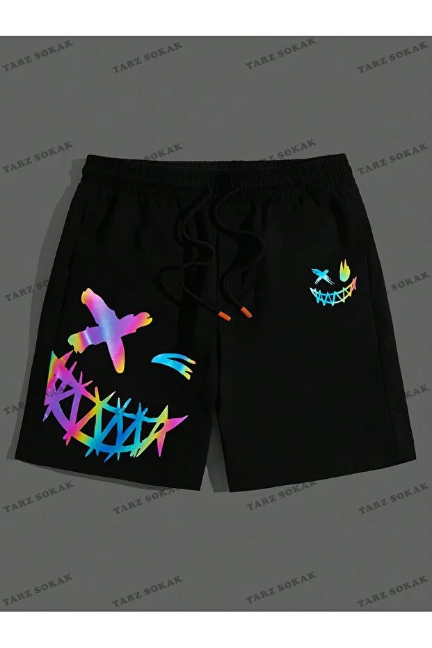 Y2K Unisex Yaz Şort Bermuda Harajuka Anime Retro KOD-11484